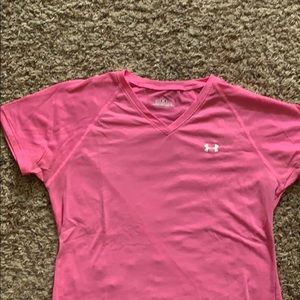 Pink Under Armour shirt